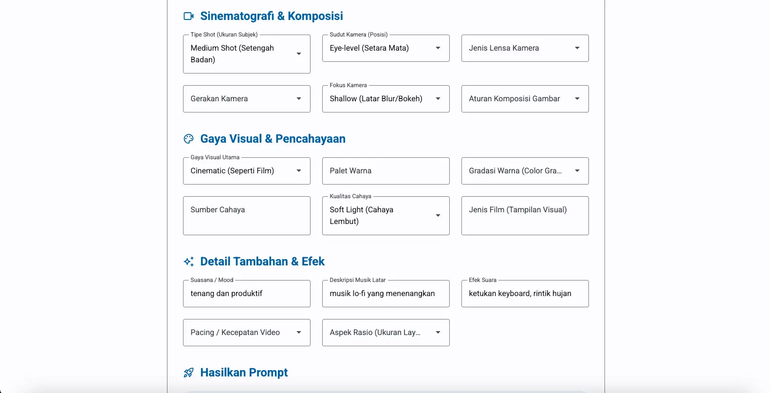 Screenshot: Tampilan Sistem