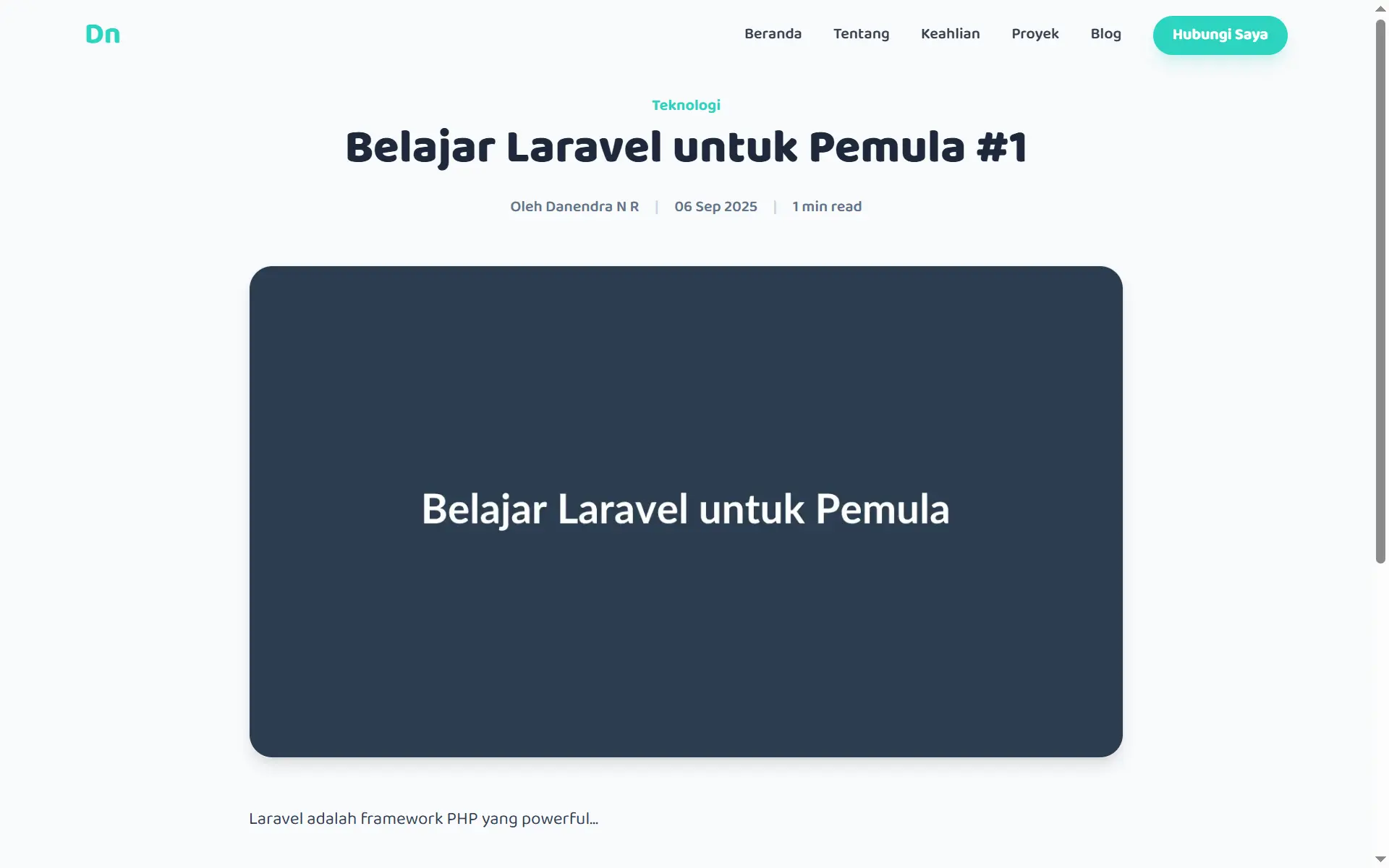 Screenshot: Detail Artikel